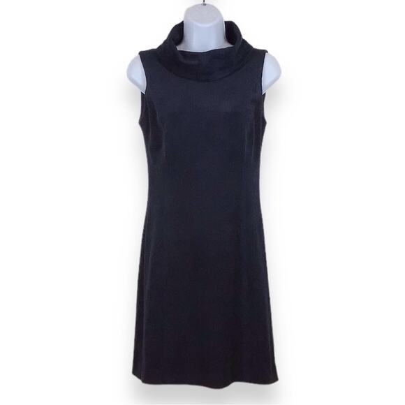 J. McLaughlin Sleeeveless Mock Neck Sheath Dress Navy Blue size XS - Picture 1 of 9
